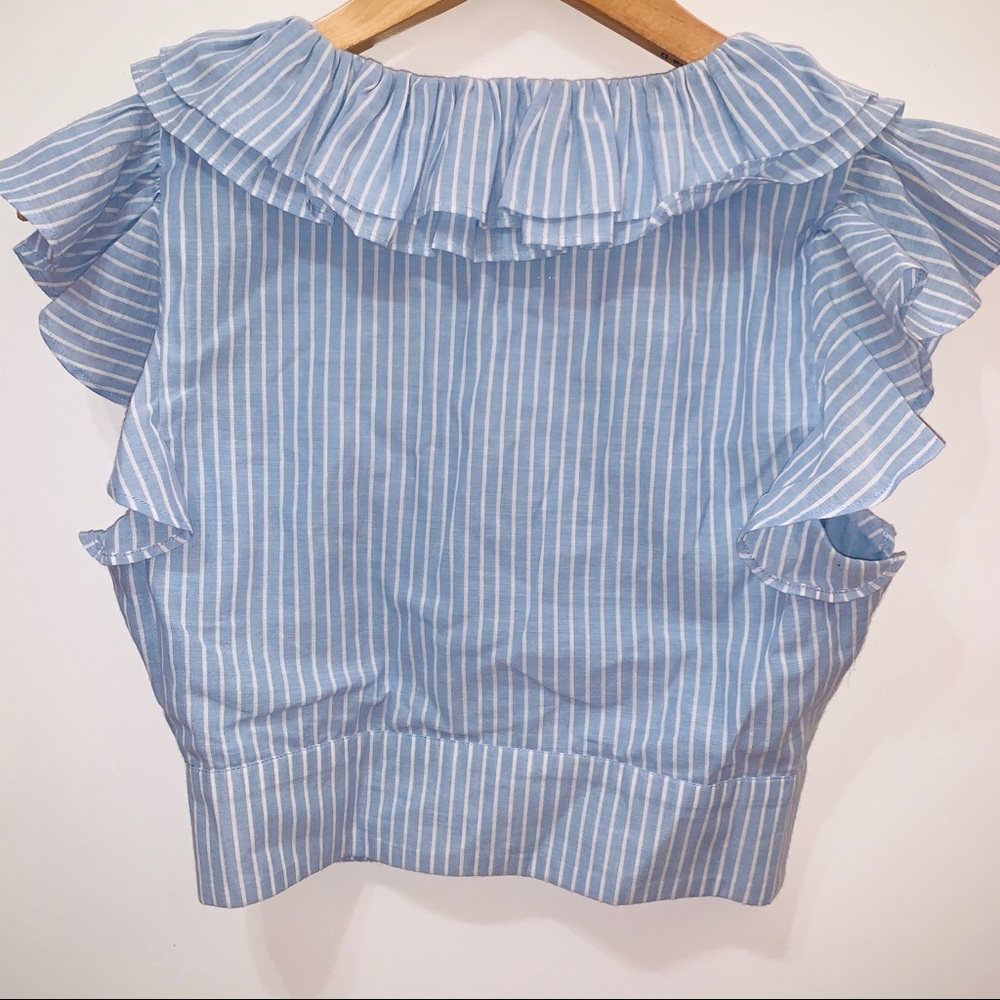 x REVOLVE Heni Top in Dusty Stripe Blue - Picture 5 of 5